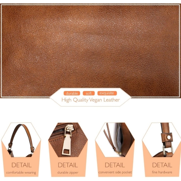 Vegan Leather Hobo Bag - Picture 7 of 10